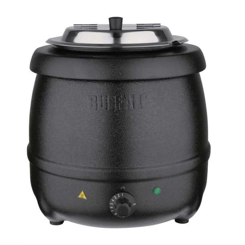 Marmita sopera negra baño maría 10l. buffalo l715