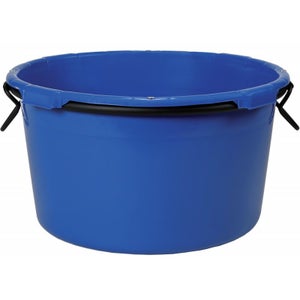 Bac à Mortier Rond Bauster 60 L - Plastique Robuste, Pour Chantier, Jardin, étable