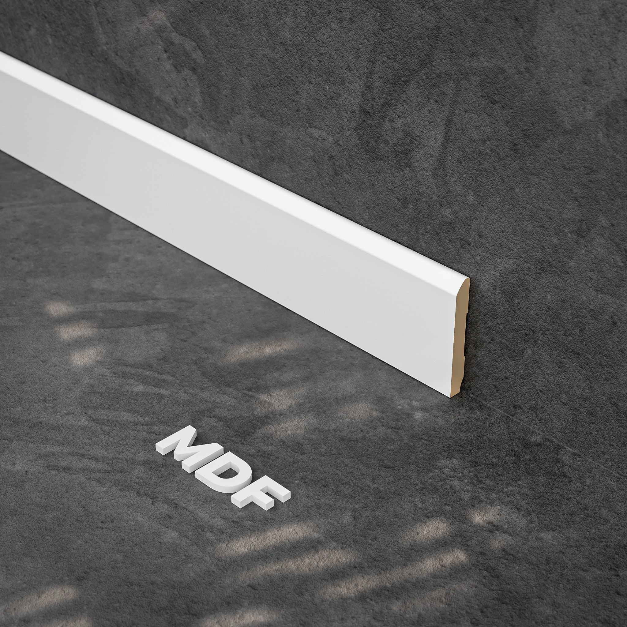 Plinthe en MDF avec apprêt blanc 1/2