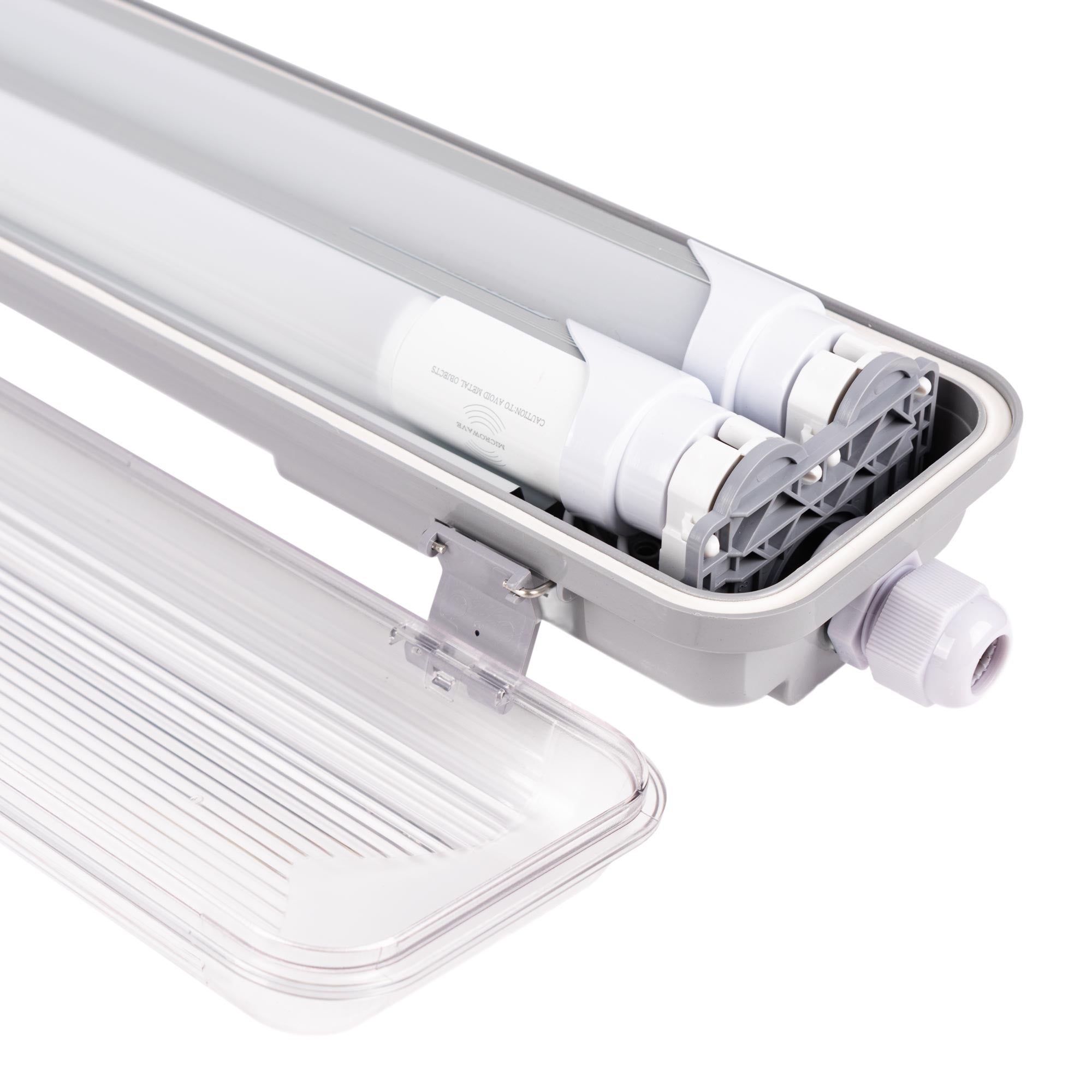Boîtier étanche pour 2 tubes LED 120cm - IP65 - 5