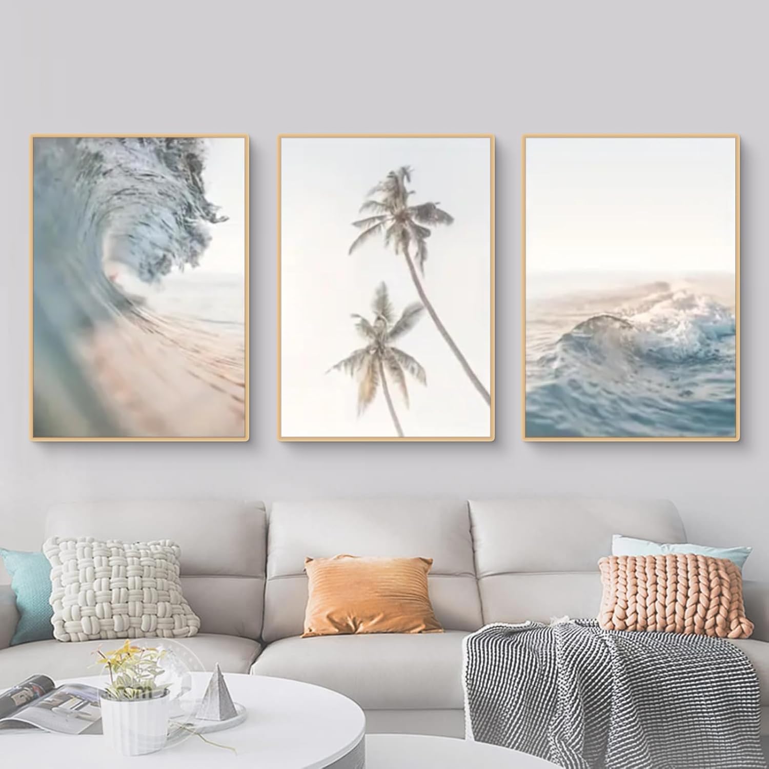 Poster Su Tela 20x30 Cm – Impronte Sulla Sabbia, Quadro Moderno Per Soggiorno E Camera Da Letto, Stampa Di Qualità, Pronto Da Appendere - 2