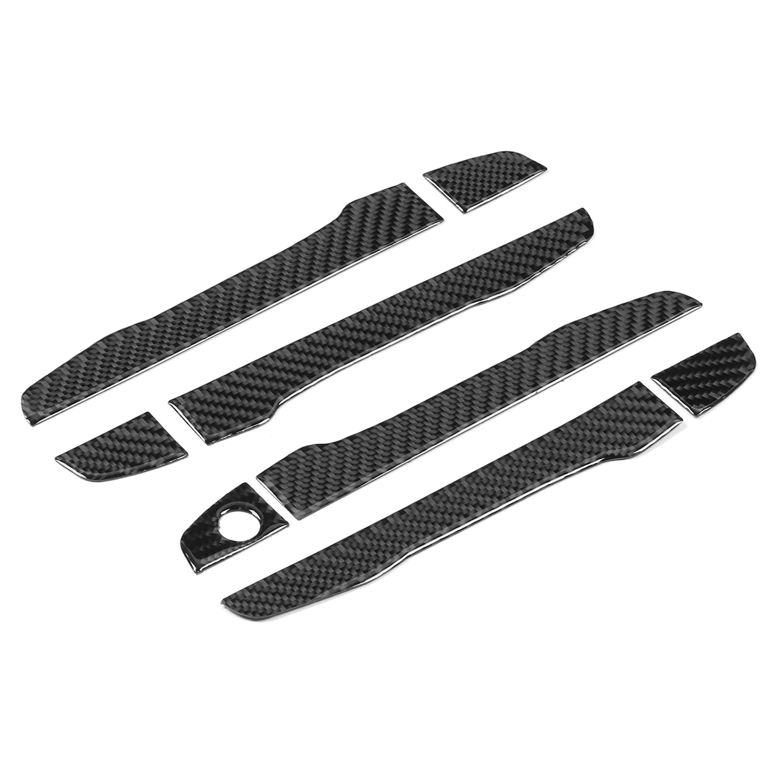 YUCKMZ Lot 4 Couvercles Cadre Poignée Porte Extérieure BMW E36 E34 E32 – Noir ABS, Référence 51218122441 51218122442, Remplacement Facile