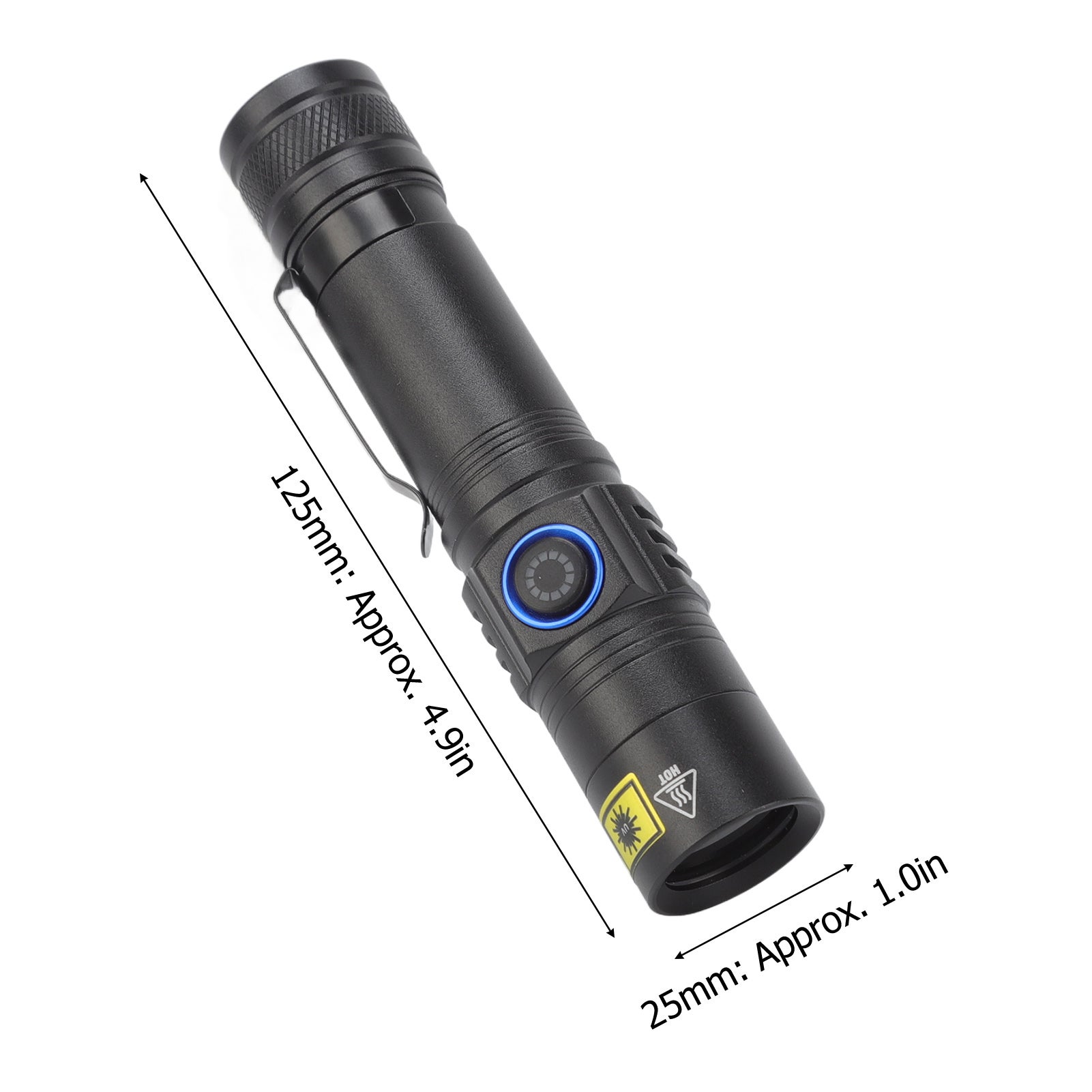 Torche UV LED 365nm rechargeable, portable, détecteur lumière noire pour urine animaux et scorpions, aluminium – ComfortXL - 3