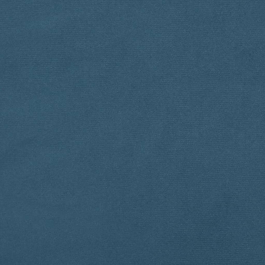 Cabecero con orejas de terciopelo azul oscuro 203x23x118/128 cm vidaXL - 7