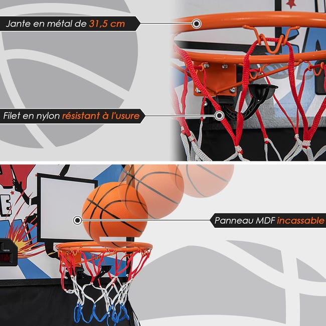 TAPMING Arcade Máquina De Baloncesto – Canasta Con 8 Juegos Y Marcador Electrónico, 4 Pelotas, 2 Cestas Recogepelotas, Plegable Canasta Baloncesto Con Marcador TAPMING Arcade Máquina De Baloncesto – Canasta Con 8 Juegos Y Marcador Electrónico, 4 Pelotas, 2 Cestas Recogepelotas, Plegable Canasta Baloncesto Con Marcador