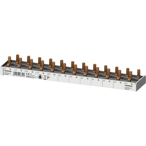 Siemens 5ST36740 Rail de la tige Rail collecteur Nbr de rangées 2 10 mm² 63 A 230 V Type de conducteur = L, N 1 pc(s)