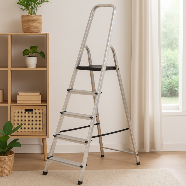 ARARAT 8005X Escabeau Pliable en Aluminium – 5 Marches - 2