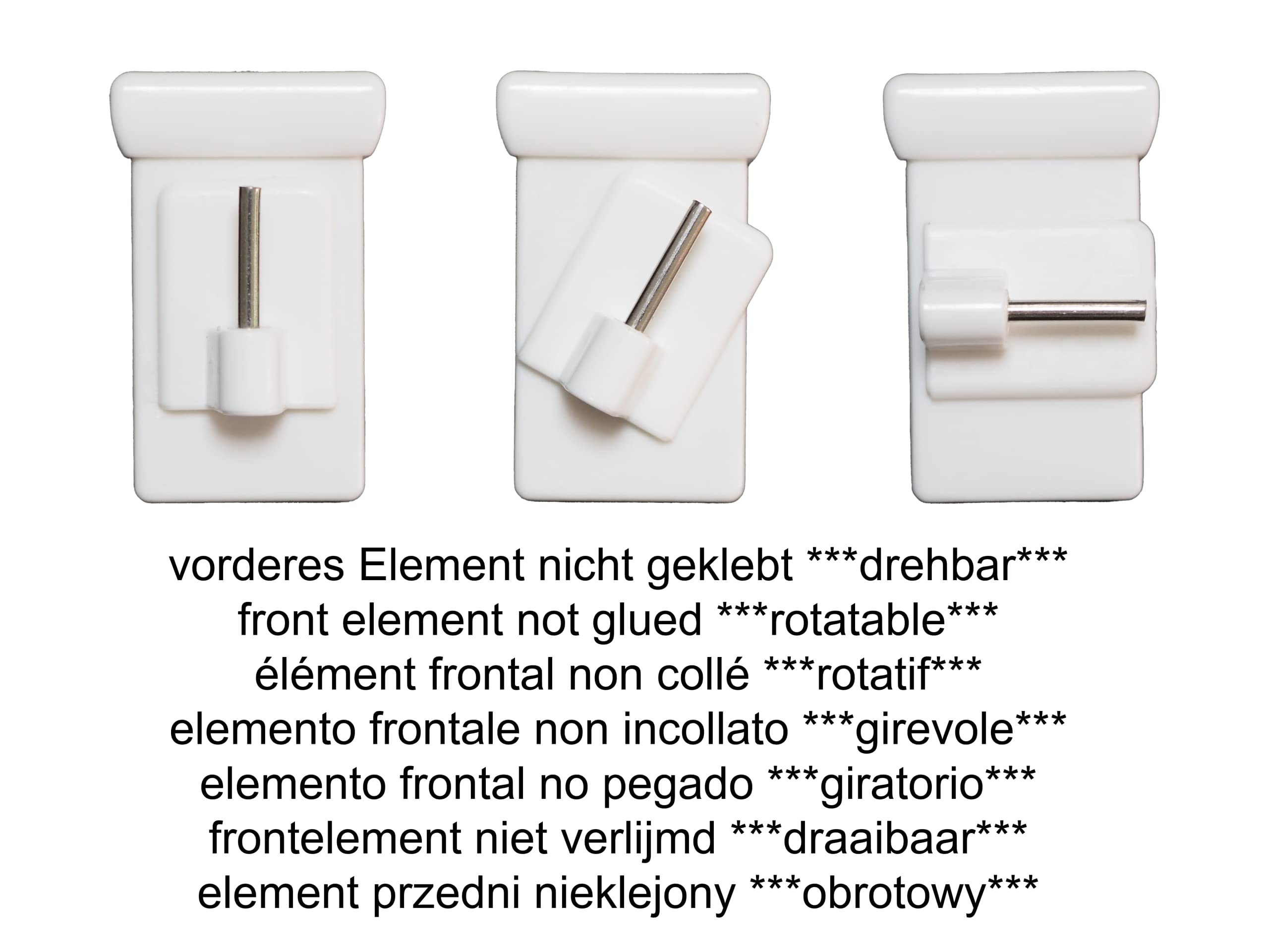 Ganchi Per Finestre 10 Pezzi - Universali Per Spessori 10-27mm, Colore Bianco - Foto 8