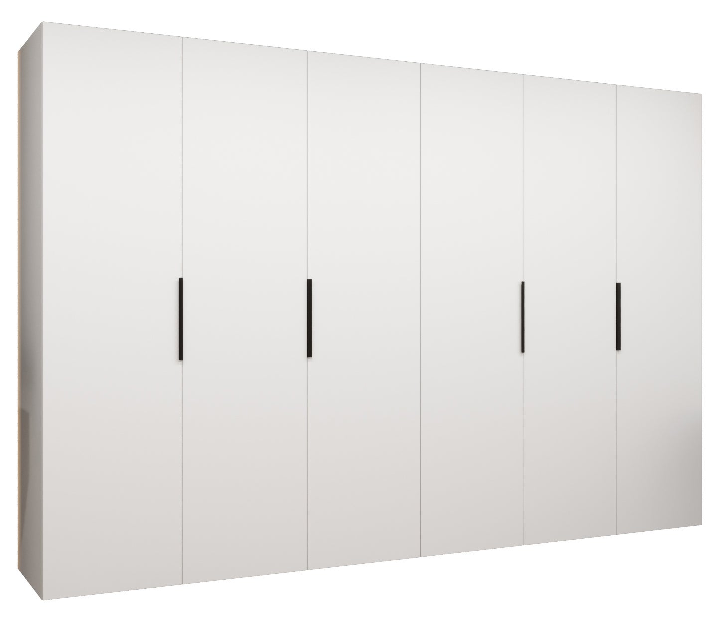 Szafa uchylna otwierana Marbella 1 300 x 52 x 202 cm biały + u. czarny Abiks Meble
