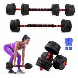 Manubri Regolabili Pooboo 50 Lbs (2x25Lb) In Ferro Pieno Per Palestra E Fitness