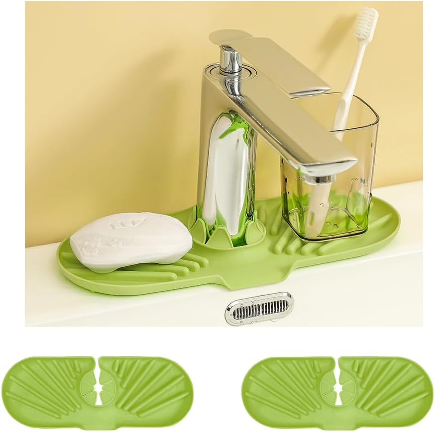 Tappetino Paraspruzzi Per Rubinetto Cucina – Assorbente, 38x13,7 Cm, Motivo Floreale