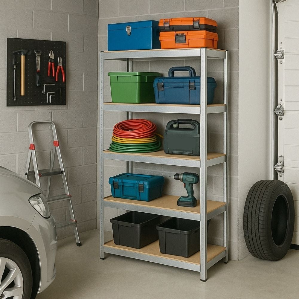 Étagère Rangement modulable - 90 x 180 cm - 875 kg max - 5 niveaux - 40 cm - Gris - 3