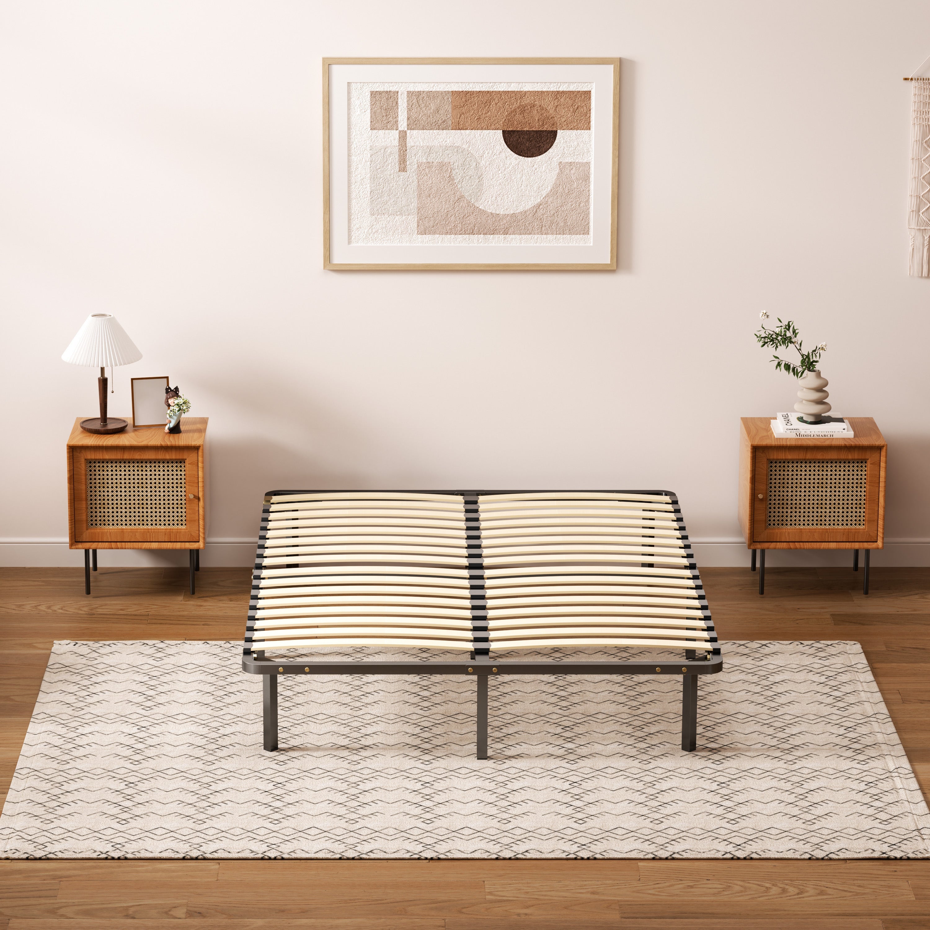 TEENO Sommier à lattes 140x190 cm, 2x16 rangs, incl. 9 repose-pieds - 4