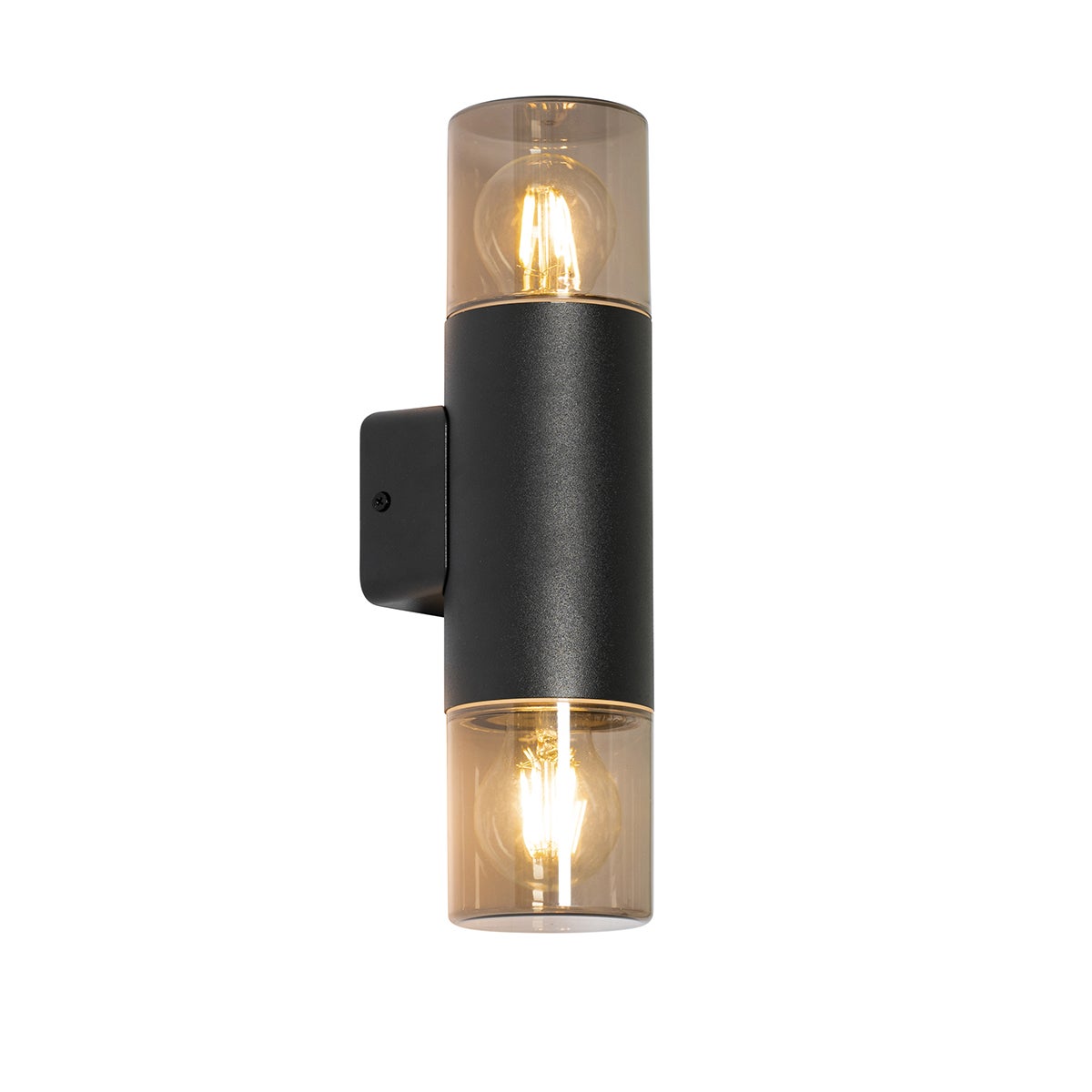 Nowoczesna lampa ścienna zewnętrzna czarna 2-światłowa IP44 - Odense