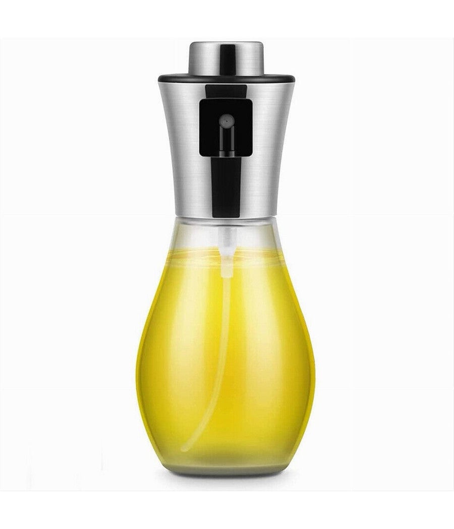 Oliera Spray In Vetro 470 Ml – Nebulizzatore 2 In 1 Per Friggitrice Ad Aria, Insalata E BBQ, Elegante E Dosabile