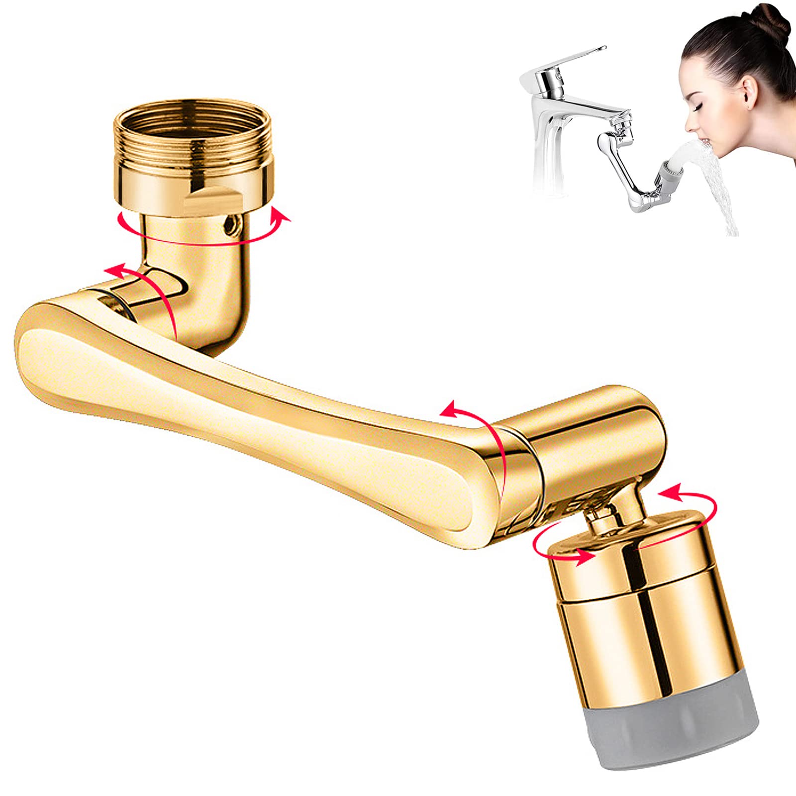 Stopniowy Aerator Obrotowy Do Baterii Kuchennej Uniwersalny Perlator Aeratory Filtr Oszczędzający Wodę Przedłużka Baterii Dysza Mieszająca Strumienie