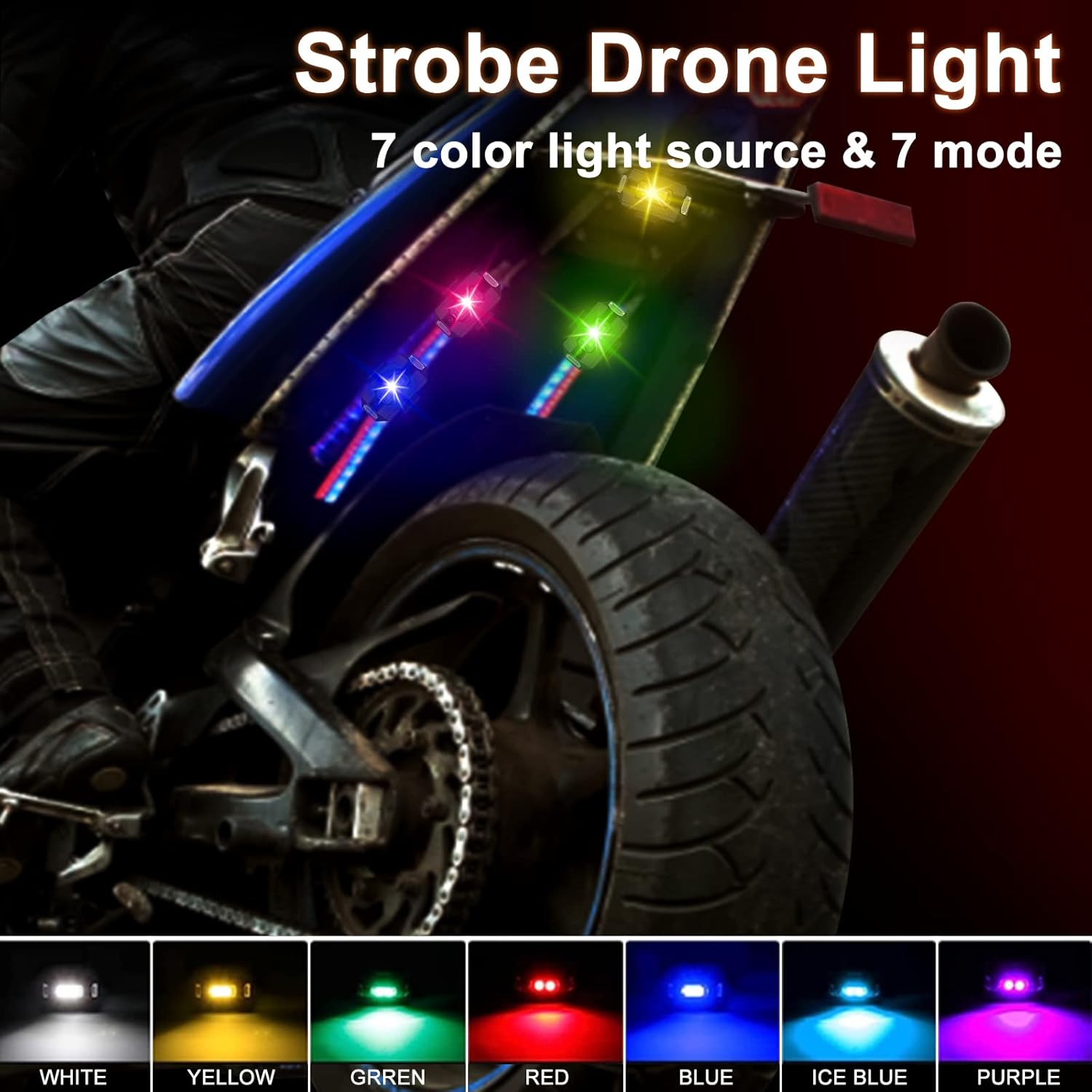 Luci stroboscopiche per droni universali Lampada a LED per DJI Mavic 3