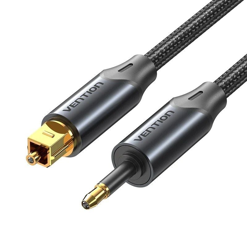 Cble audio fibre optique Vention BKCBH/ 2 m/ Noir | Leroy Merlin