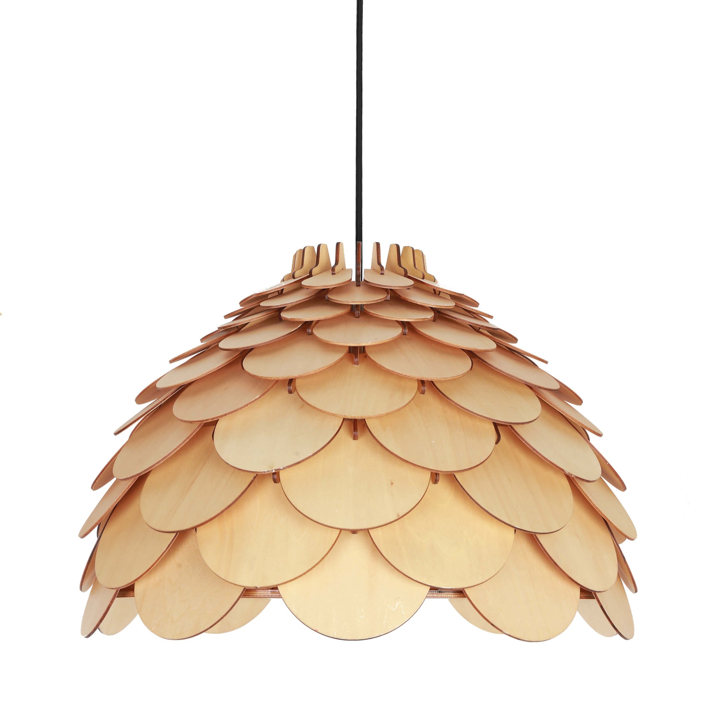 Lampa sufitowa wisząca Burgo jasne drewno 1xE27x60W wym: 120 x 50 x 50 cm metal Light Prestige