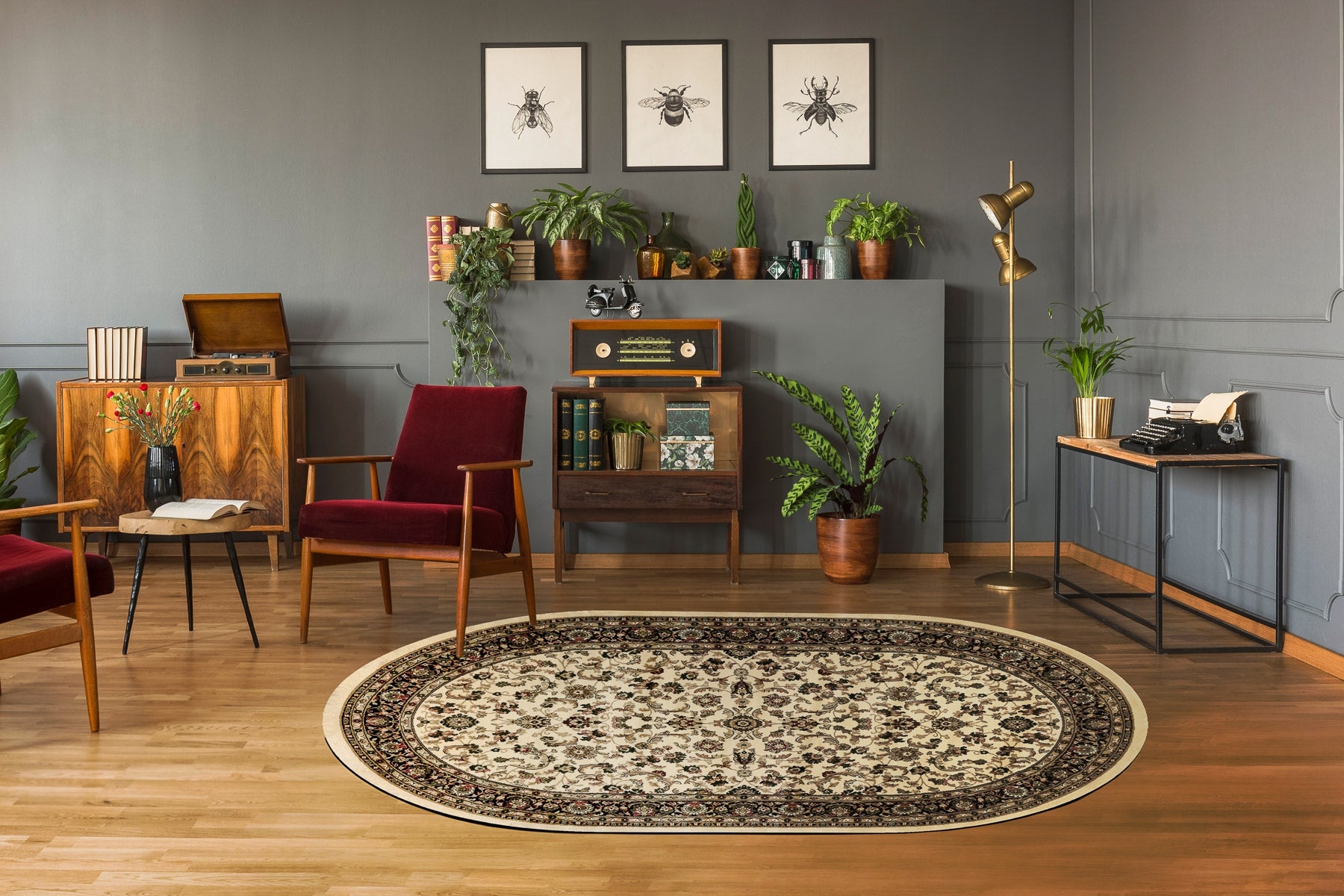 Covor Royal Adr oval model 1745 caramel 150x250 cm | Leroy Merlin