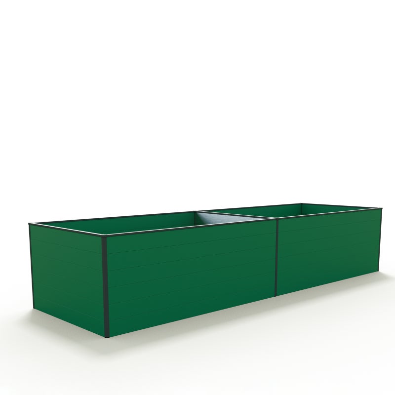 119 x 387 x 77 cm Grządka podwyższona, zielony