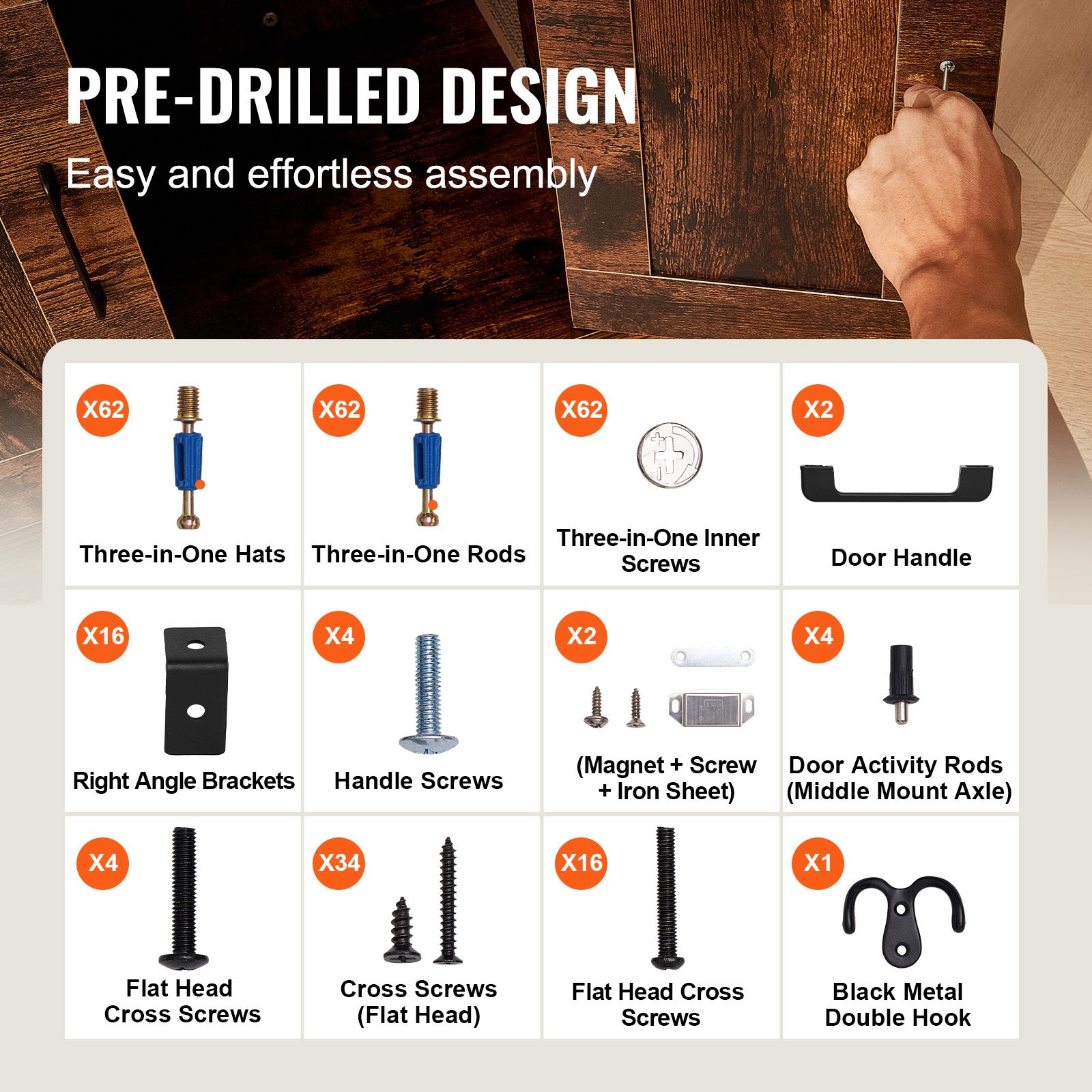 Trayage de litière pour chats enceintes,SucceBuy meubles avec 4 étagères,grande armoire pour la plupart des poubelles,33,5 x 19,3 x 72,3 pouces - 7