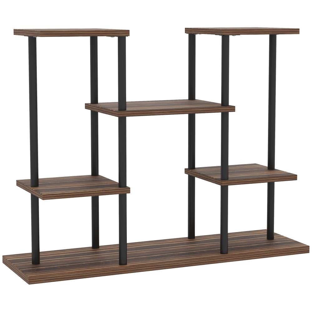 NADYE Supporto per Piante a Scala Supporto per fioriera in Legno a 4 Livelli Espositore per vasi di Fiori per la casa Patio Prato Giardino Balcone Supporto per Piante da Interno (Black