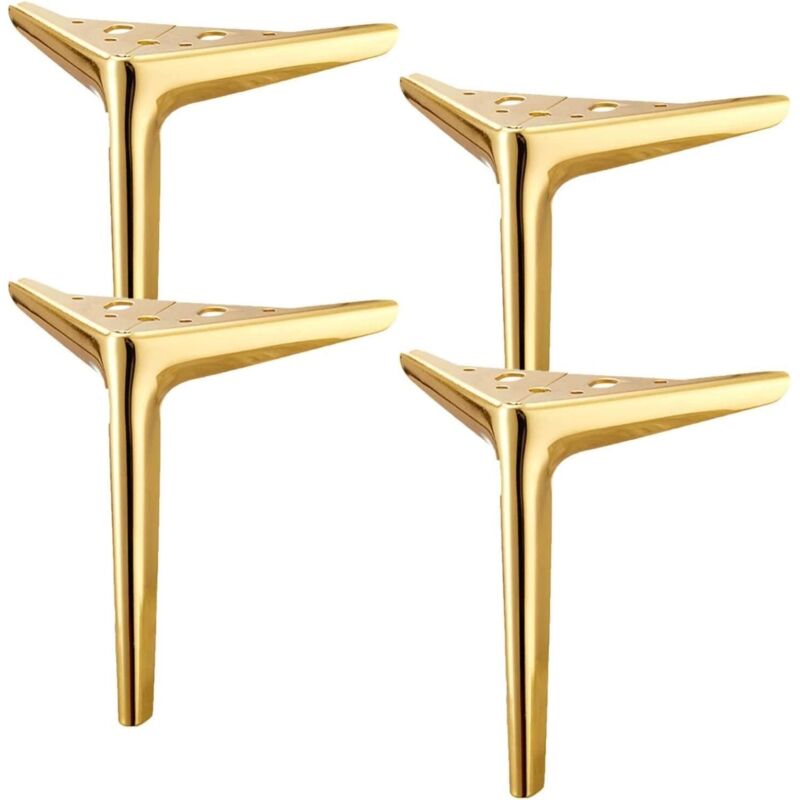 Modern triangular metal furniture legs, DIY table & sofa legs, fits ...