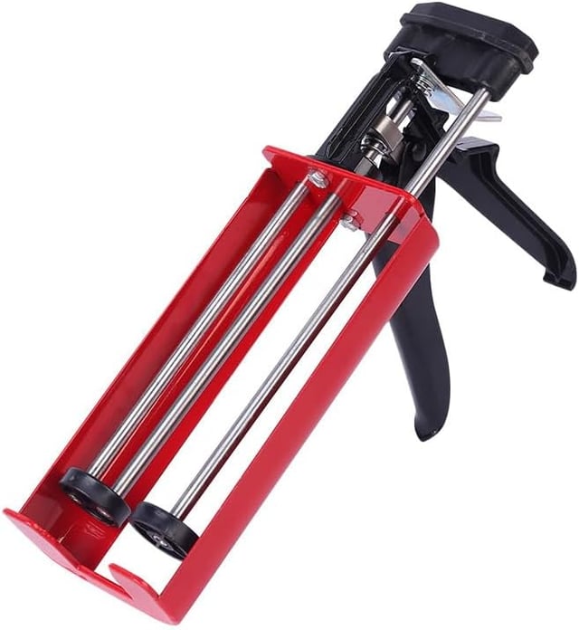 Pistolet à calfeutrer à double cartouche pour double composant (rapport de mélange 1:1) jusqu'à 450 ml Pistolet applicateur manuel pour adhésifs