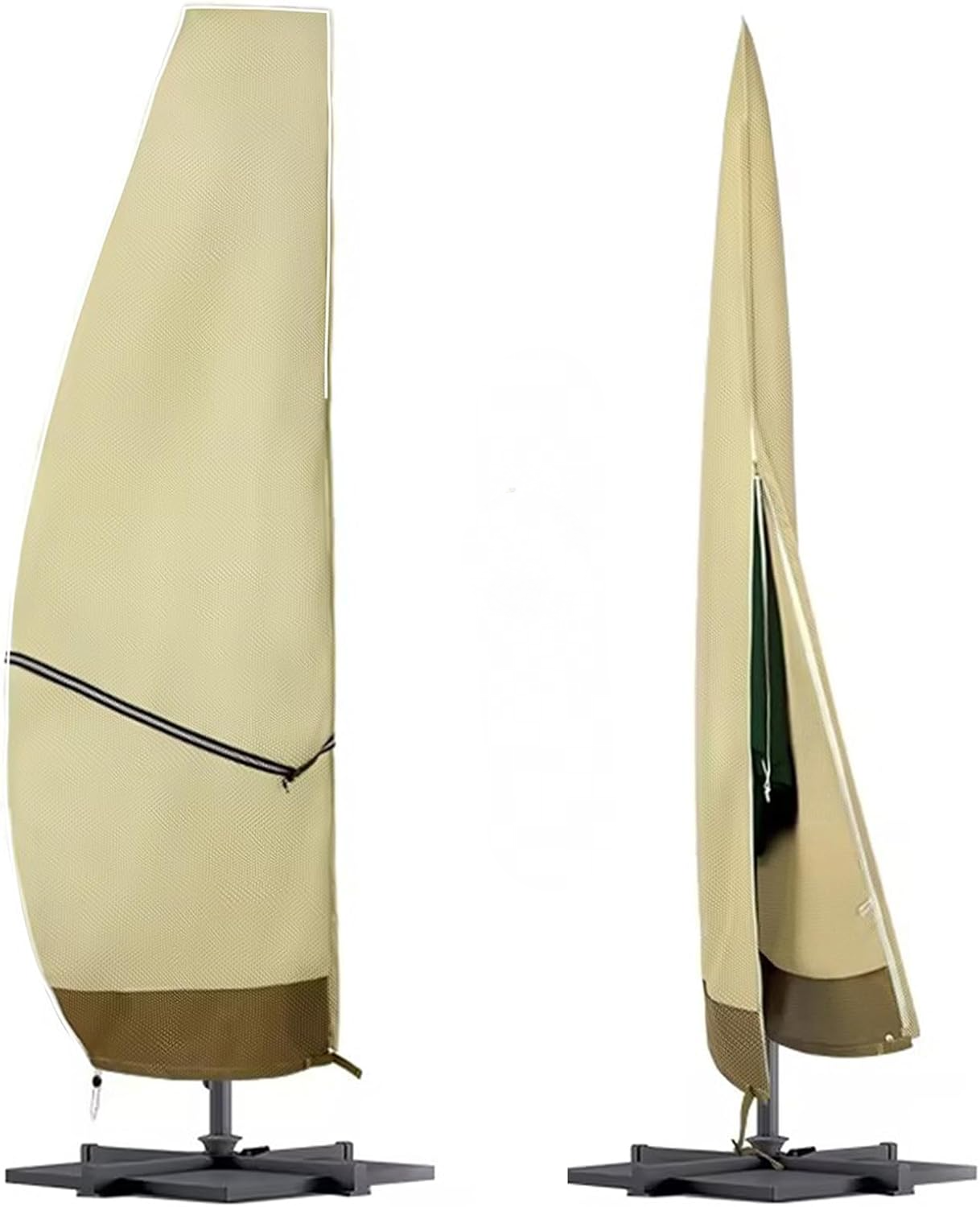 Pokrowiec na parasol, wodoodporny pokrowiec na parasol ogrodowy, tkanina Oxford 600D, pokrowiec na parasol wysięgnikowy, 260x80/58/35 cm