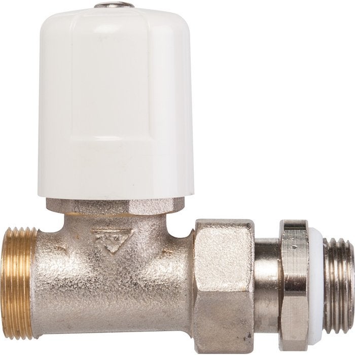 Robinet de radiateur droit à visser - M 1-2 - Simple réglage - RBM RBM ...