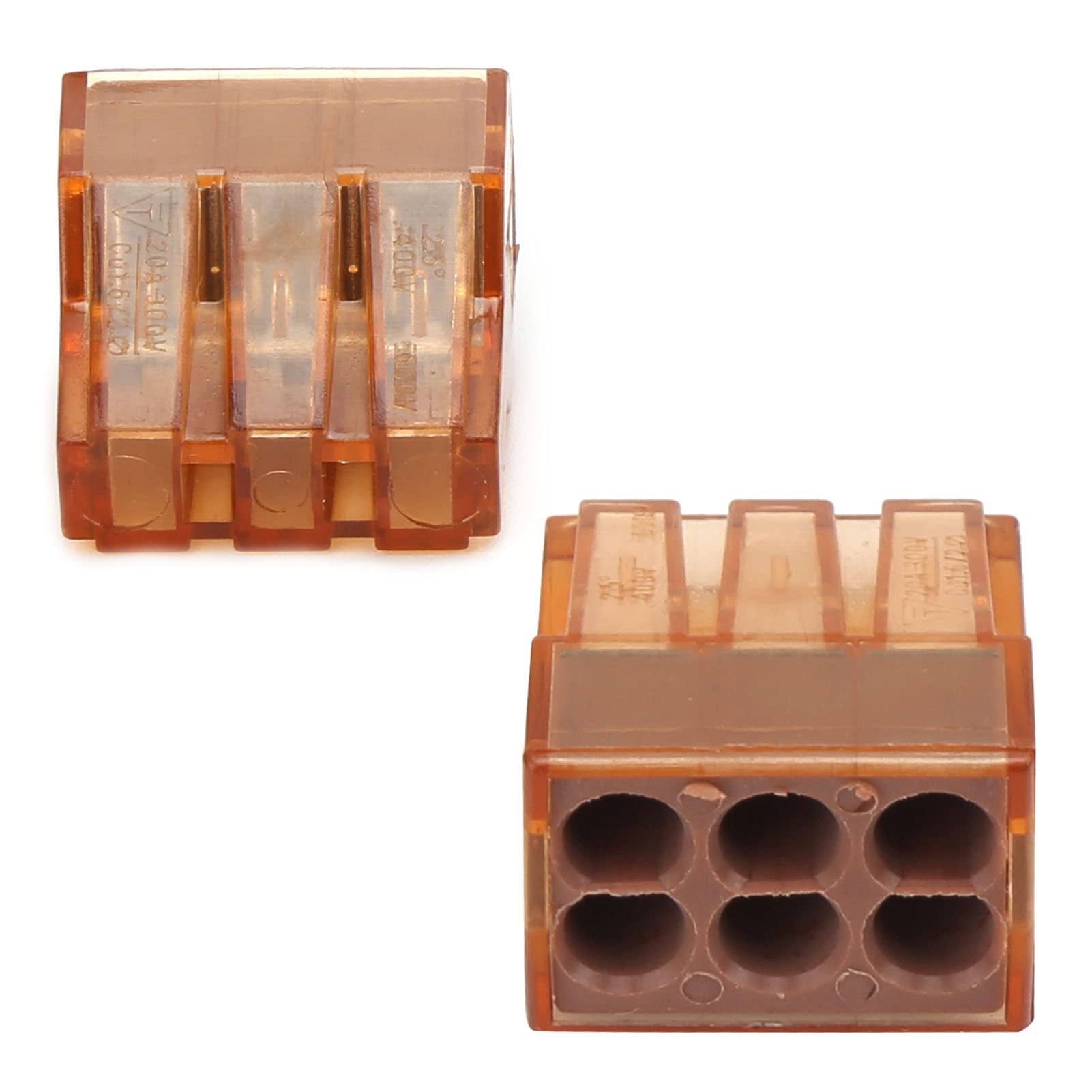 10 pezzi Connettore a filo di spinta 0,754,0 mm Conduttore rapido Materiali ausiliari elettrici industriali (PCT-606) - 3