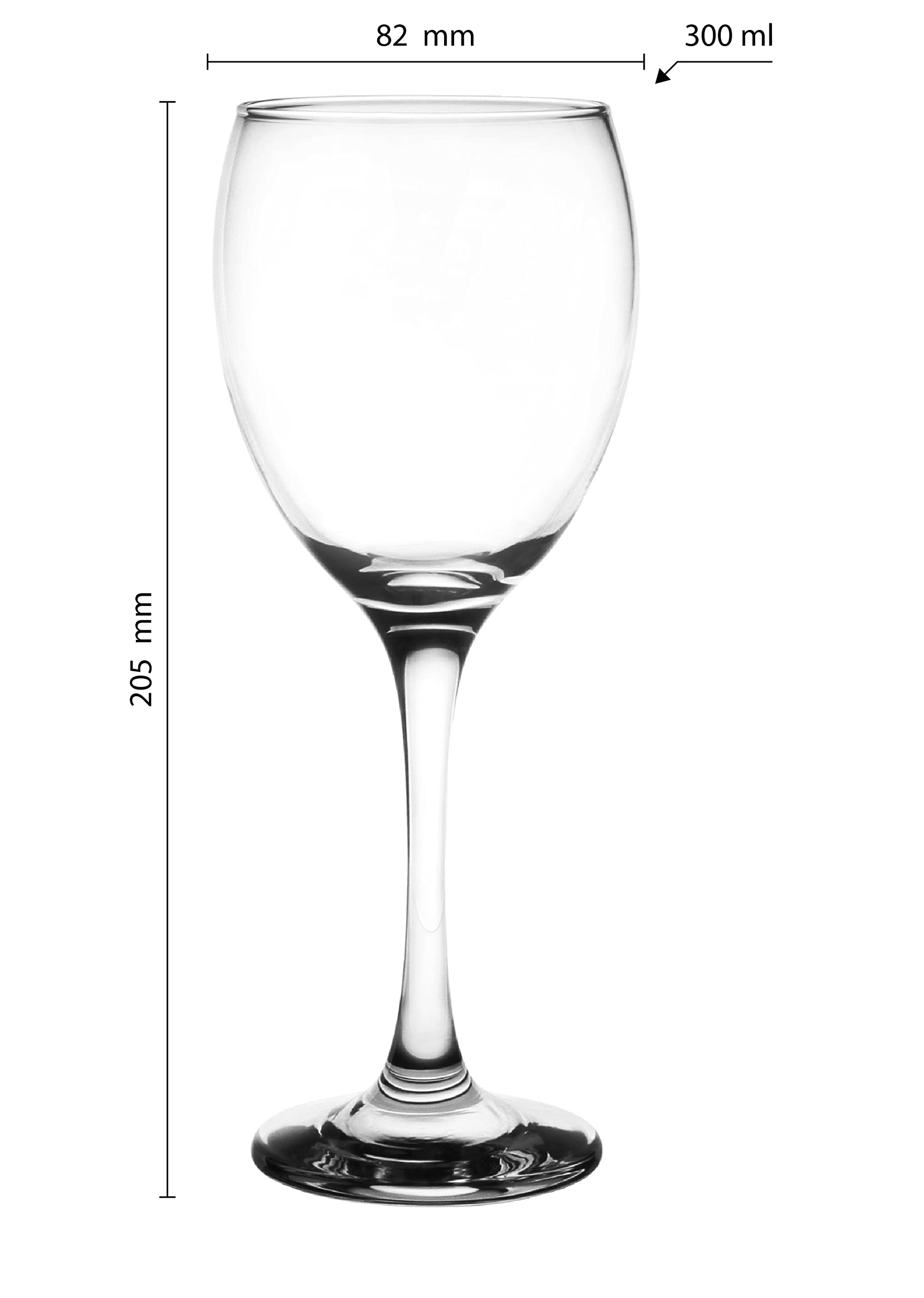 Glasmark Krosno - Set di 6 bicchieri da vino per vino rosso, 0,3 l, per vino rosso, bicchieri da vino bianco, bicchieri da vino rosso, bicchieri da vi - 2