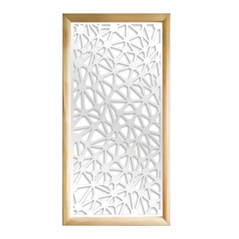 Atom - módulos decorativos rectangulares de madera y pvc - medida 47x94 cm - espesor 47mm - color interior blanco