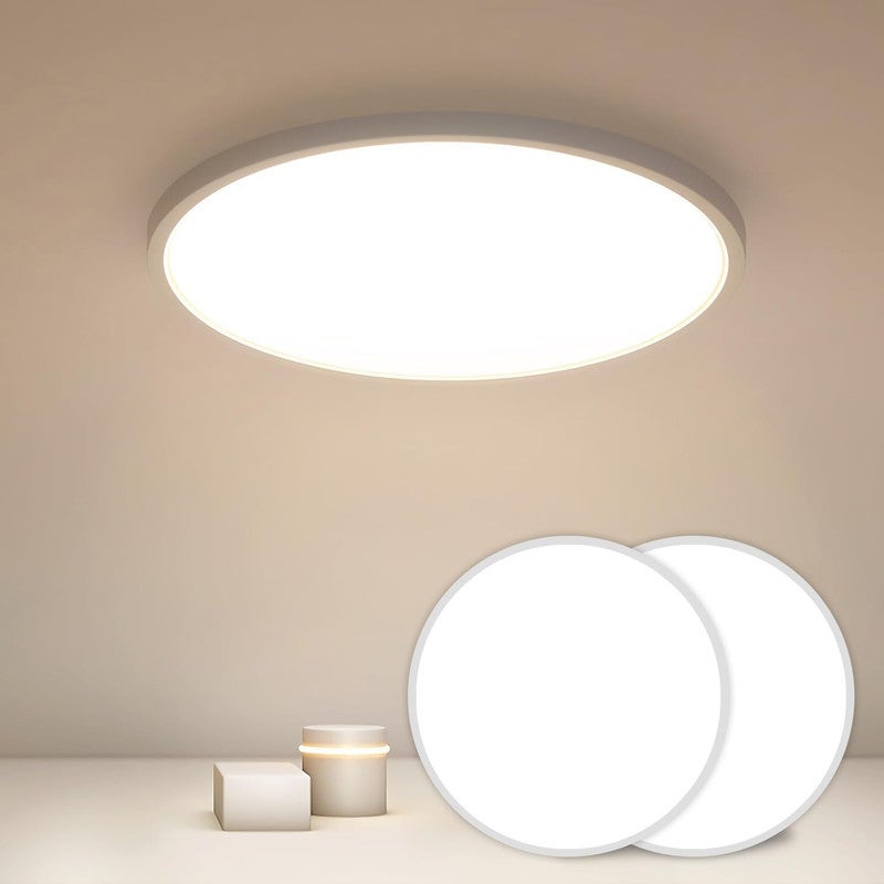 Plafoniera LED ultra sottile IP44 (confezione da 2) - Bianca, 36 W, luce neutra 4500 K - 2