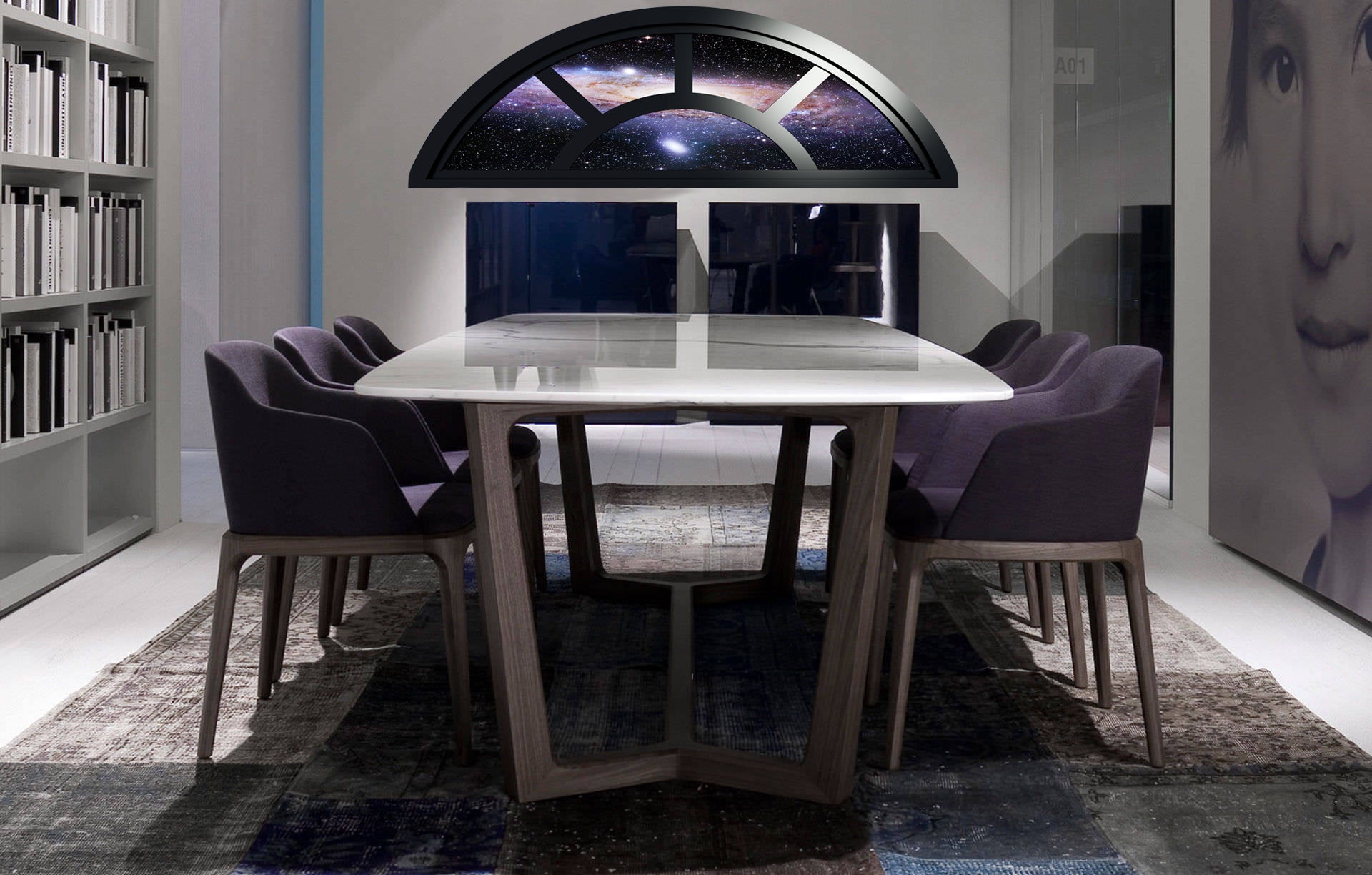 Adesivo effetto 3D Via Lattea - Sticker adesivo - adesivi murali - 30x90cm - 3