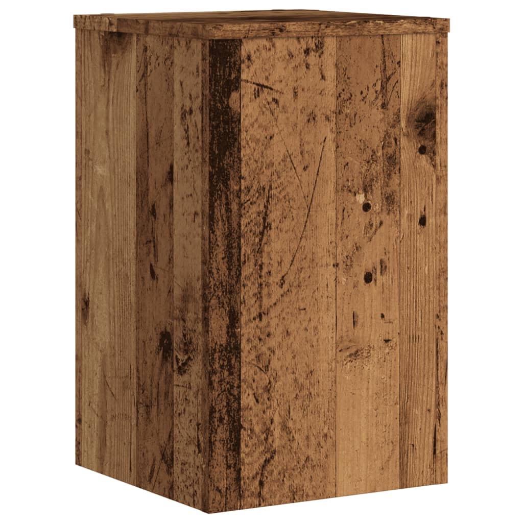 Supports pour plantes 2 pcs vieux bois bois d'ingénierie - 7