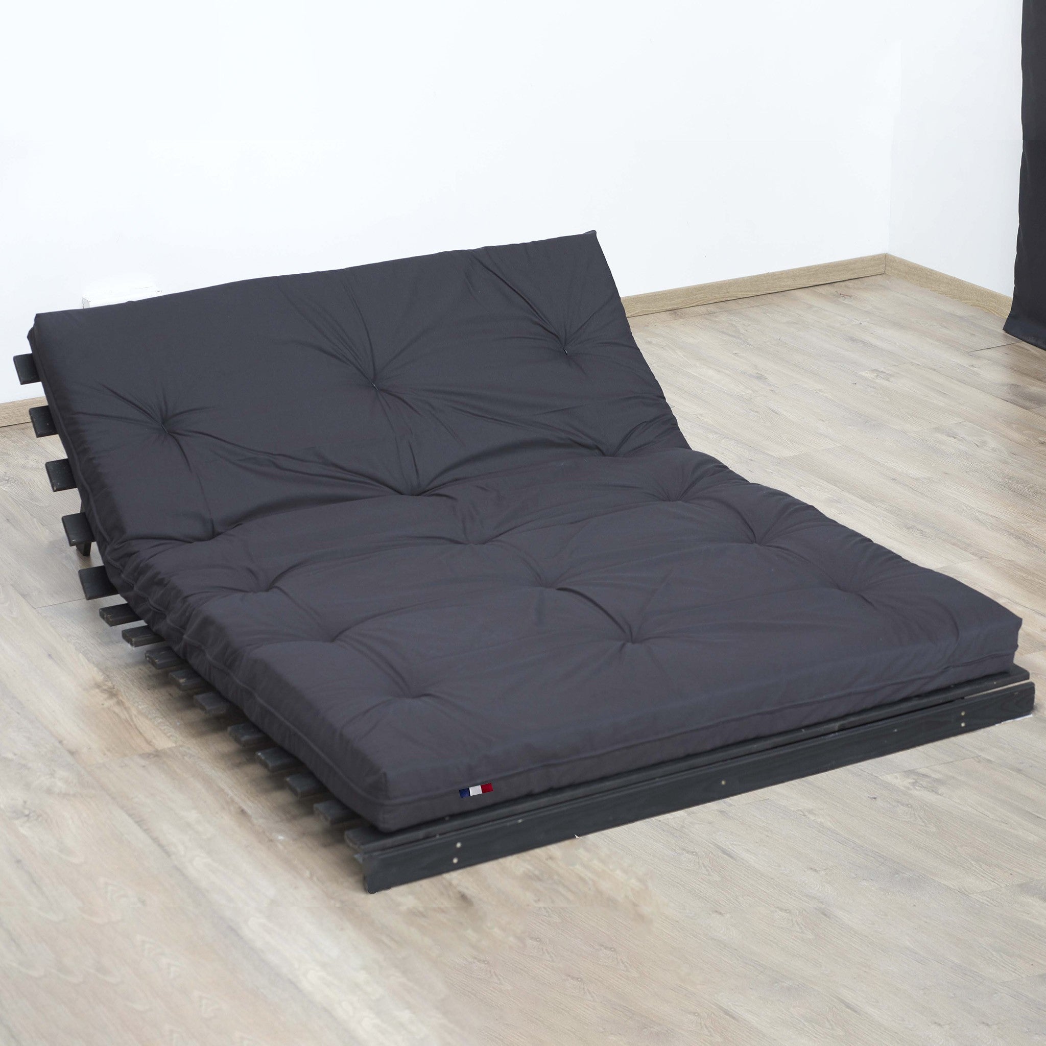 Matelas 140 X 190 - Futon - 15 Cm - Ferme Et Equilibre - Anthracite - 4