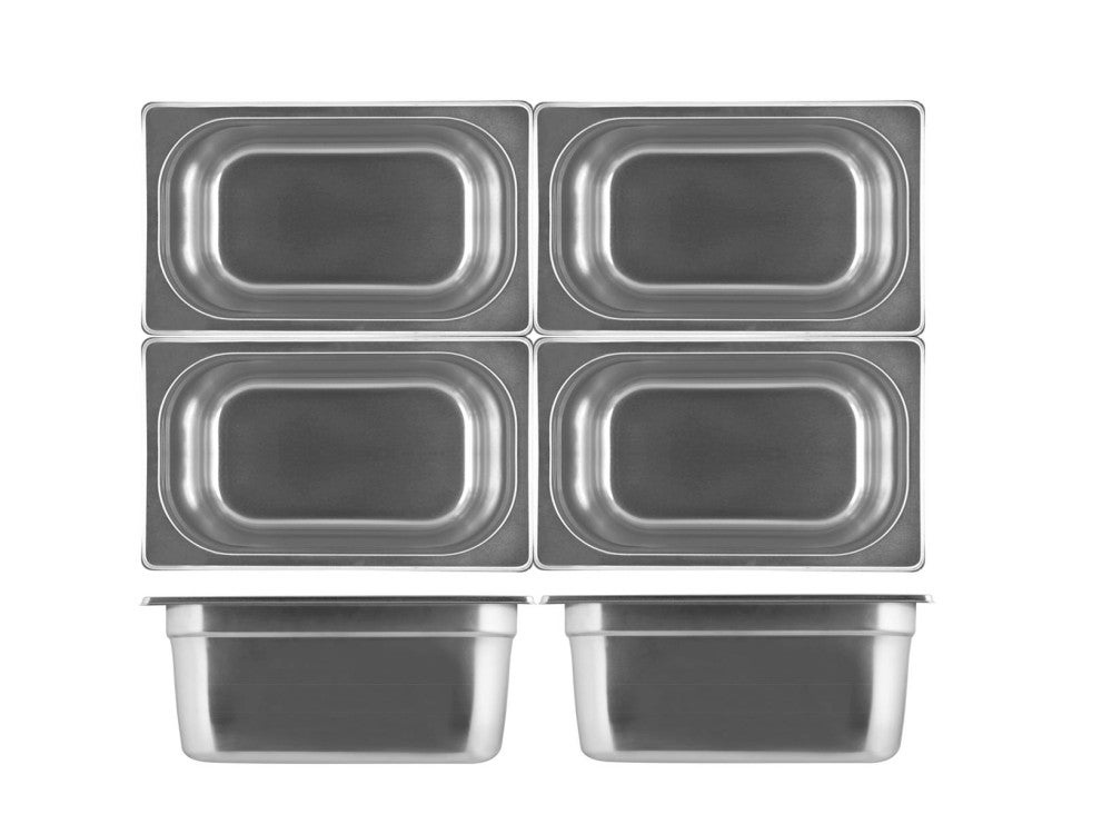 Bac Gastronorm Inox GN 2/3 - Hauteur 40 Mm, Acier Inoxydable, Pour Cuisine Professionnelle, Cuisson, Conservation, Transport