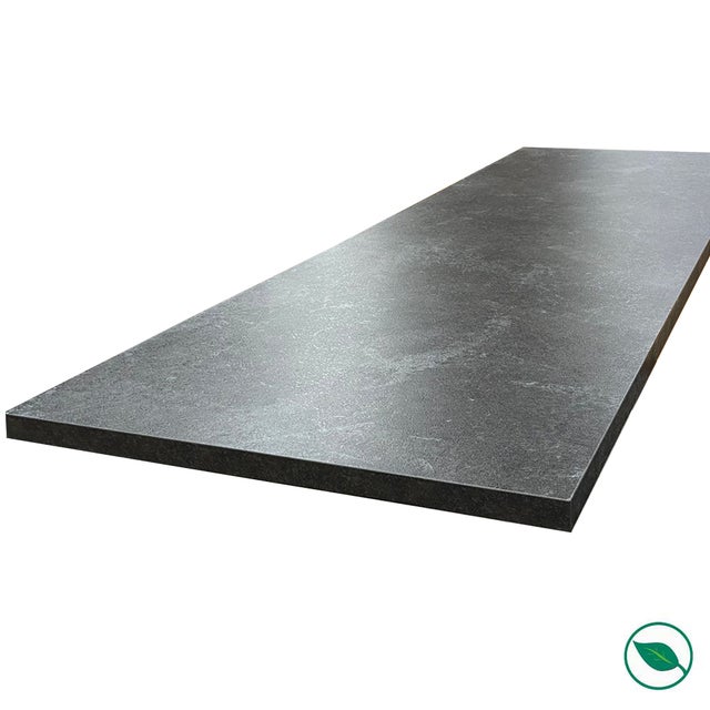 Plan de travail stratifié HPL Ardoise 3000 x 650 x 38 mm FSC - Gamme Signature