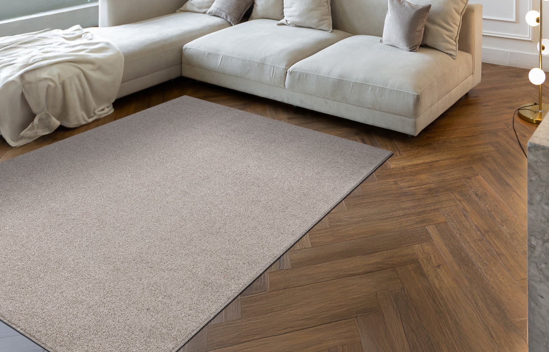 Dywan ETON PLUS beż jednolity, jednokolorowy, gładki 200x250 cm - 5
