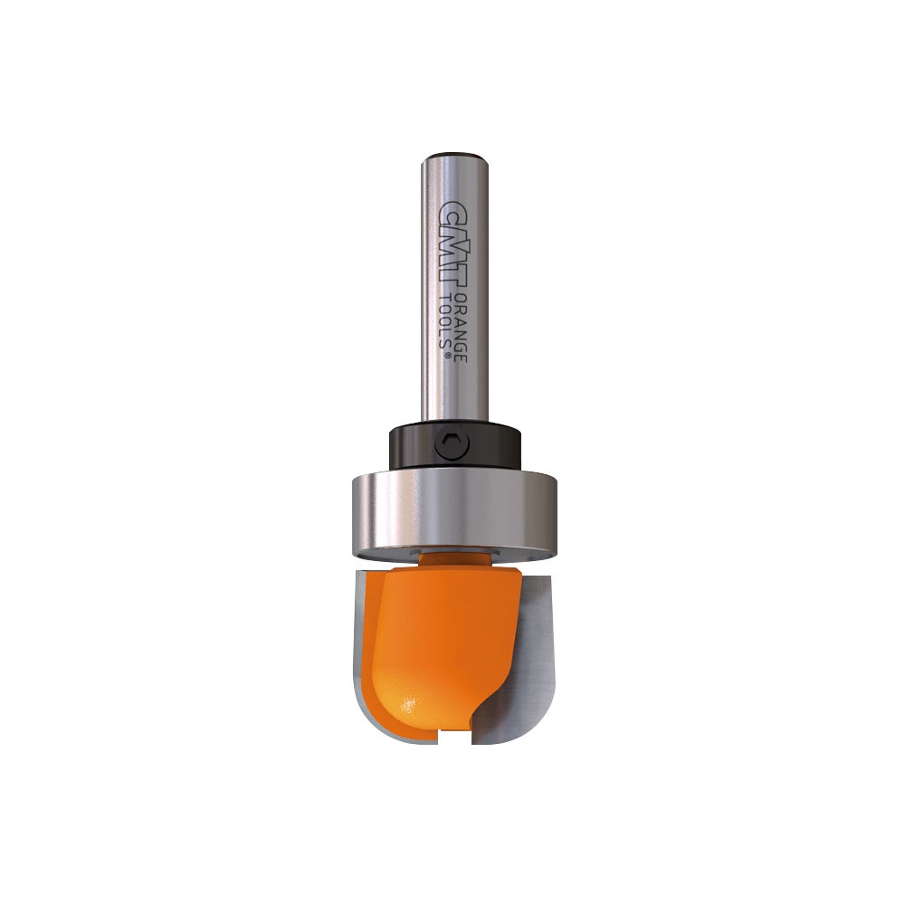CMT 851.002.11B Fresa Per Legno E Impiallacciatura, Stelo 6.35 Mm, Diametro 19 Mm, Con Cuscinetto, Per Fresatrici