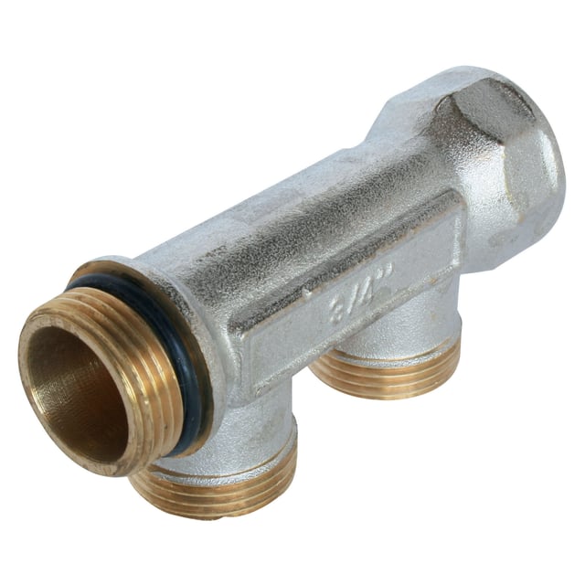 Collecteur de distribution 2 sorties à portée conique easy lock 3/4ek