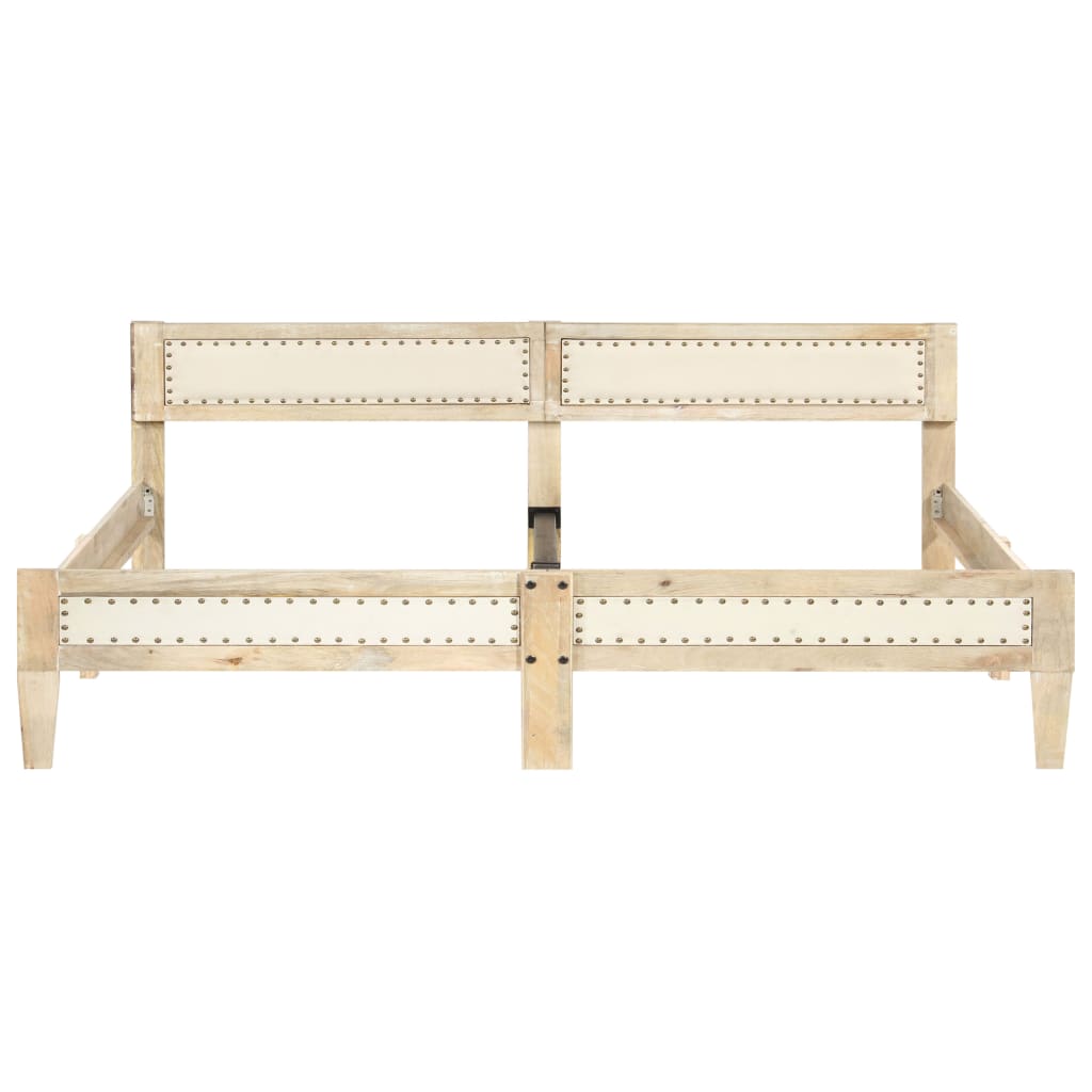 Maison Exclusive - Estrutura de cama 200 cm madeira de mangueira maciça - 3