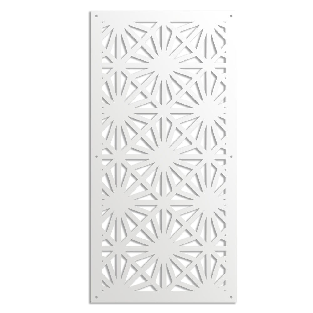 POLESTAR - Panel perforowany z PVC - Osłona przeciwsłoneczna - Rozmiar 73x148 cm - Grubość 1 cm - Kolor BIAŁY