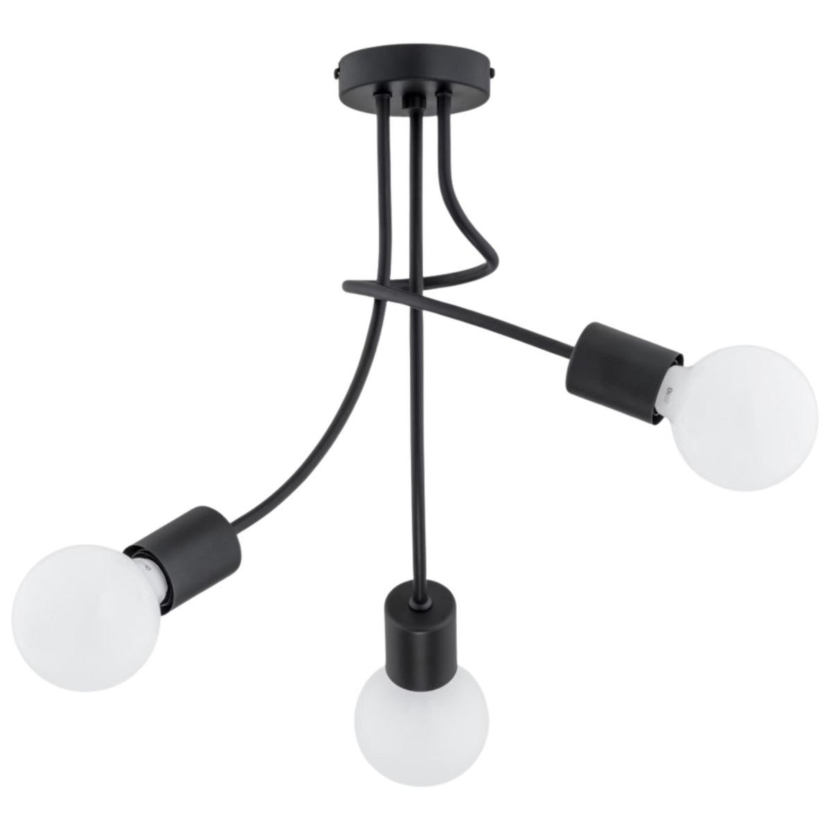 Lampa sufitowa Plena czarna 3xE27x60W wym: 40 x 30 x 42 cm metal Alfa - 2