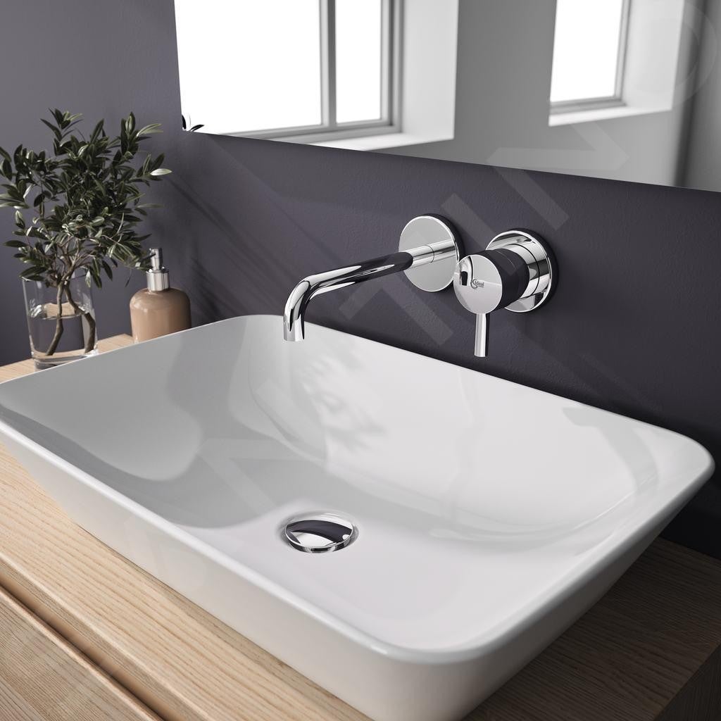Ideal Standard Ceraline Robinetterie de lavabo murale, montage encastré ...
