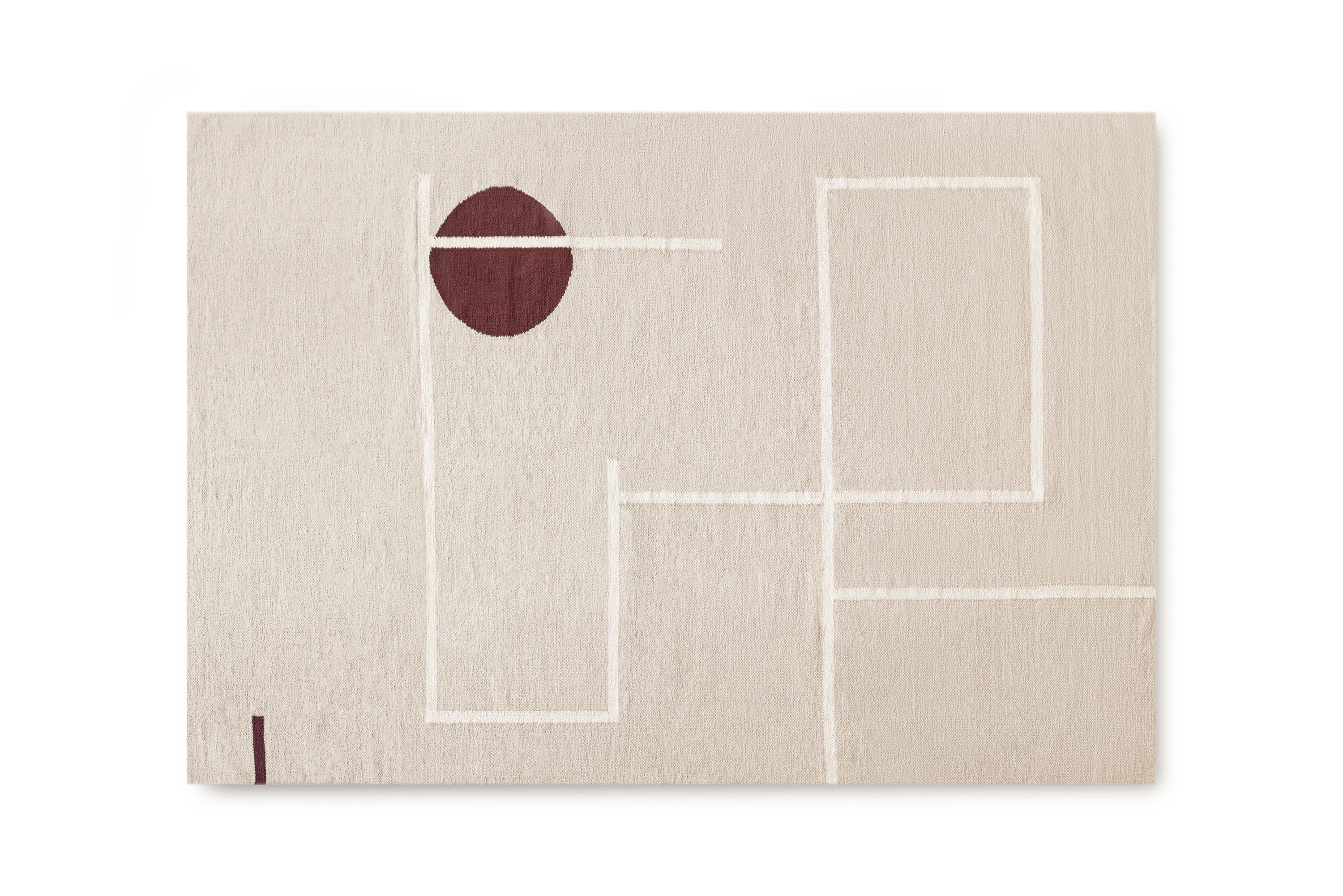 Dywan bawełniany tkany na płasko Gallipolli beżowy 160x230cm