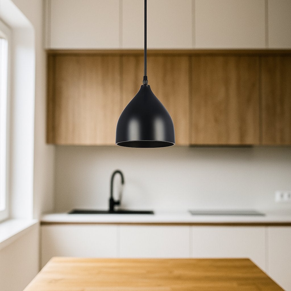 Lampa wisząca sufitowa Como 1-punktowa E27 120 cm IP20 stal czarna MasterLED - 3