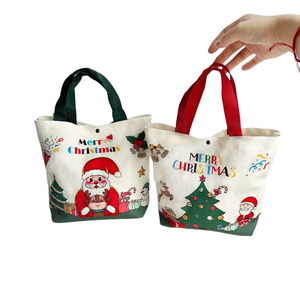 Buste Regalo Natalizie 3D – 2 Pezzi A Forma Di Pupazzo Di Neve E Babbo Natale, Con Cerniera E Finestra A Cuore, In Tessuto